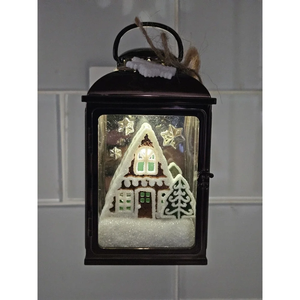 Bath Body Works Gingerbread Christmas House Lantern Wallflower Plug Nightlight